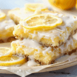 Lemon Brownies with Lemony Glaze