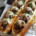 Cheesy French Onion Meatball Subs