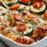 Mediterranean Chicken Zucchini Bake Recipe