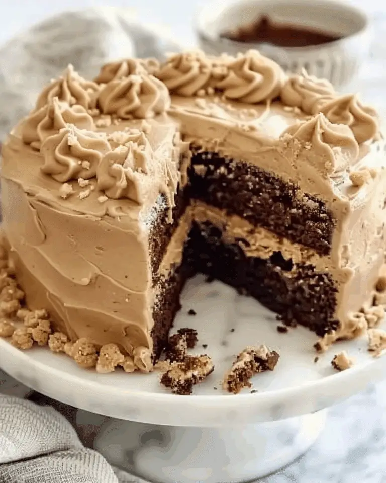Peanut Butter Cake with Peanut Butter Frosting