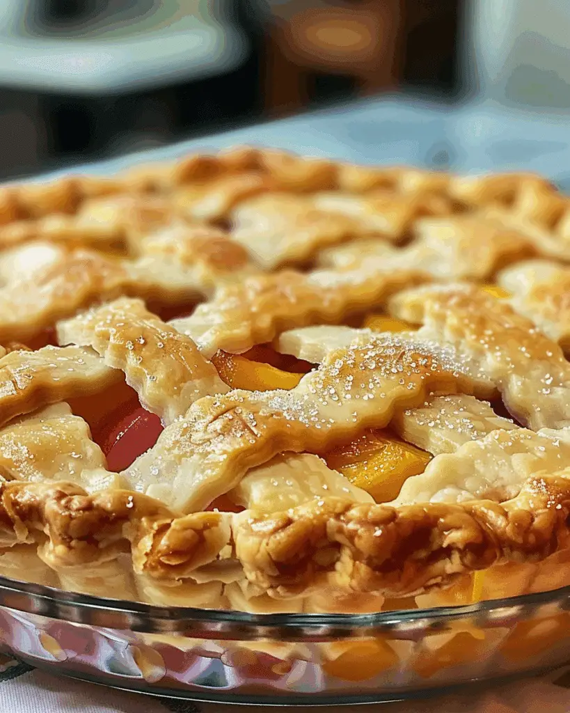 The Best Peach Rhubarb Pie Recipe – A Sweet & Tangy Summer Delight