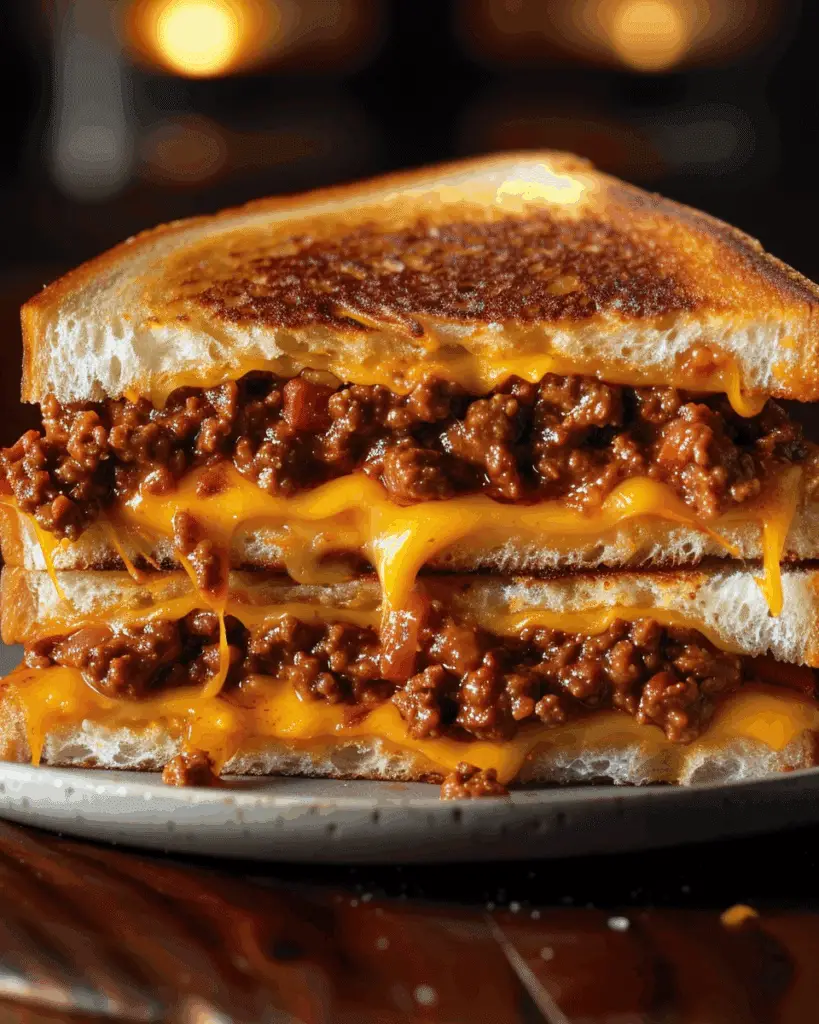Sloppy Joe Grilled Cheese
