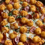 Tater Tot Pizza Casserole