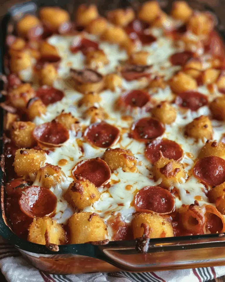 Tater Tot Pizza Casserole