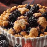 Warm & Sweet Blackberry Cobbler