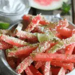 Watermelon Fries with Coconut Lime Dip