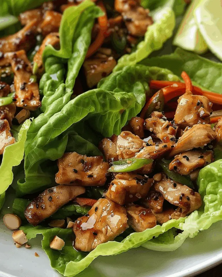 Thai Chicken Lettuce Wraps