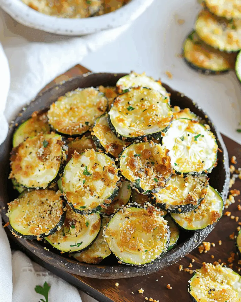 Crispy Baked Zucchini Chips with Greek Yogurt Ranch