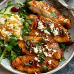 Crispy Hot Honey Feta Chicken