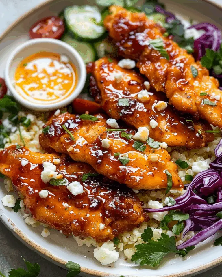 Crispy Hot Honey Feta Chicken