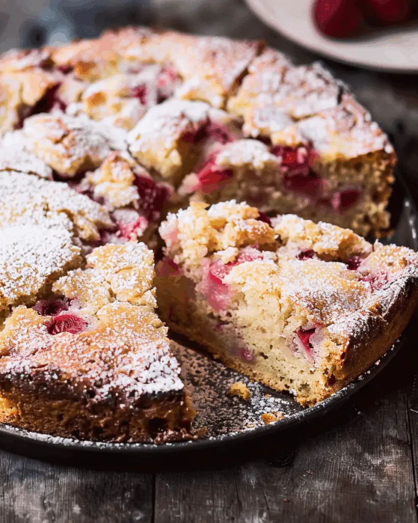 Rhubarb Breakfast Cake
