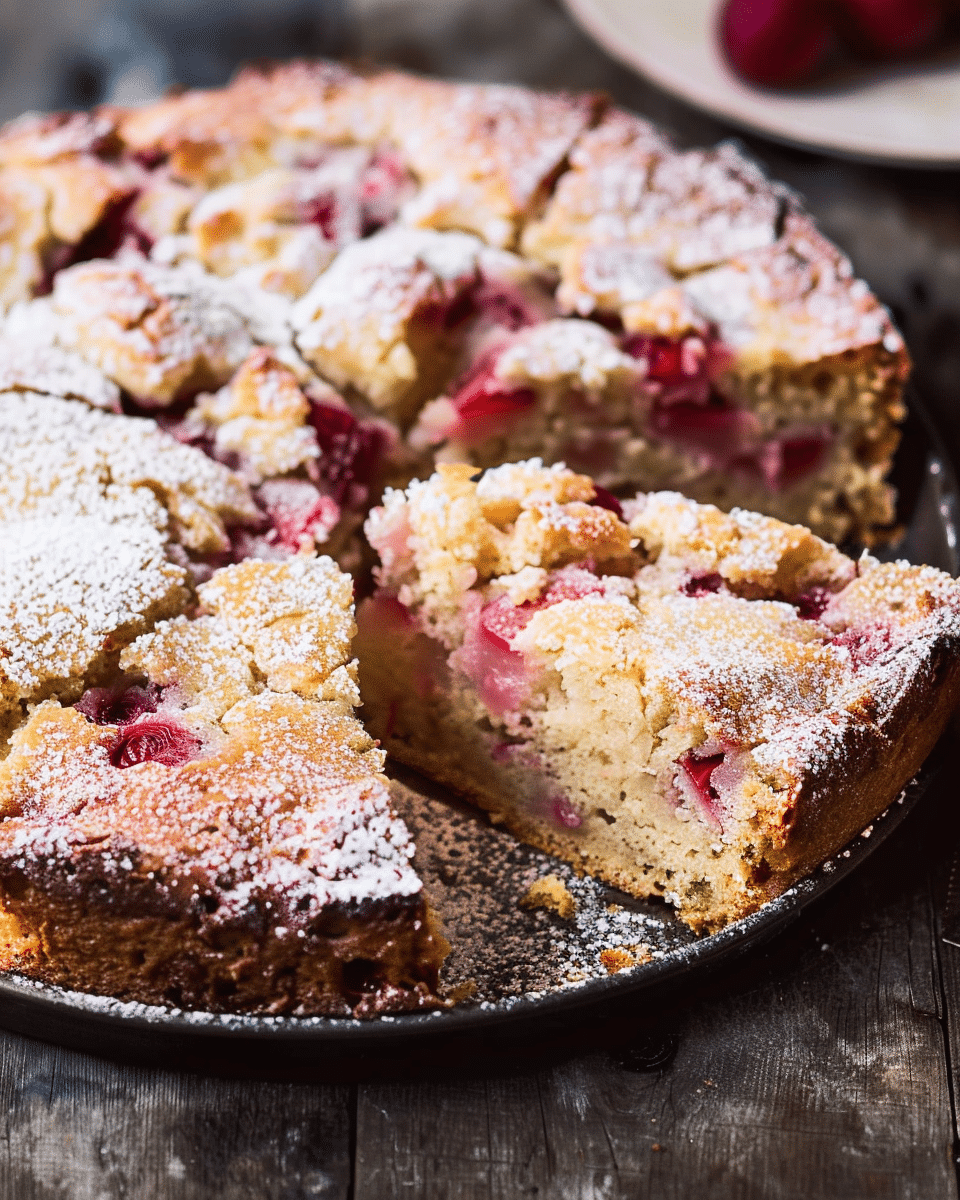 Rhubarb Breakfast Cake