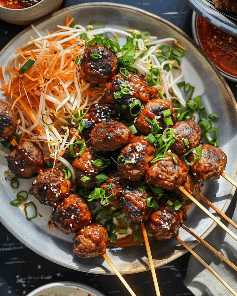 Korean Barbecue-Style Meatballs