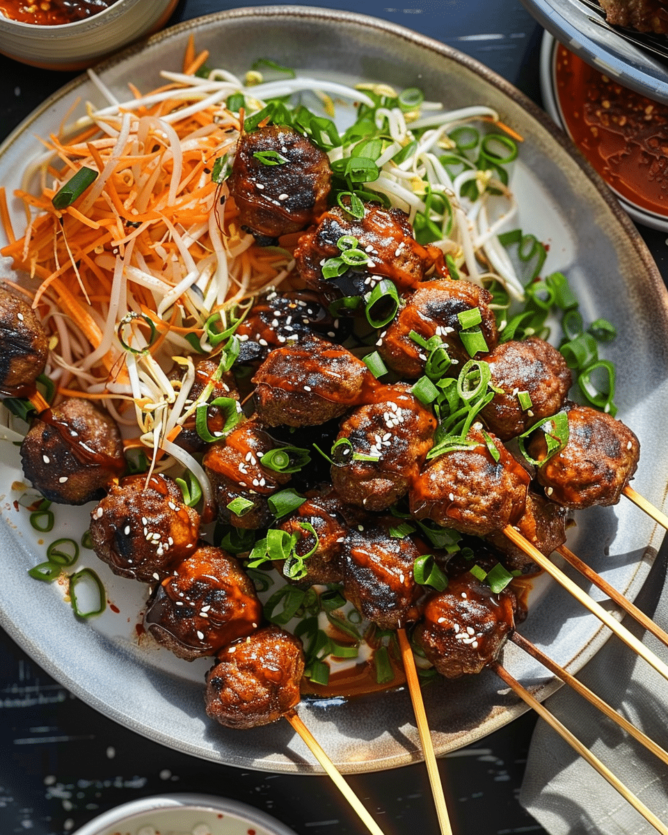 Korean Barbecue-Style Meatballs