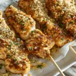 Ranch Garlic Parmesan Chicken Skewers