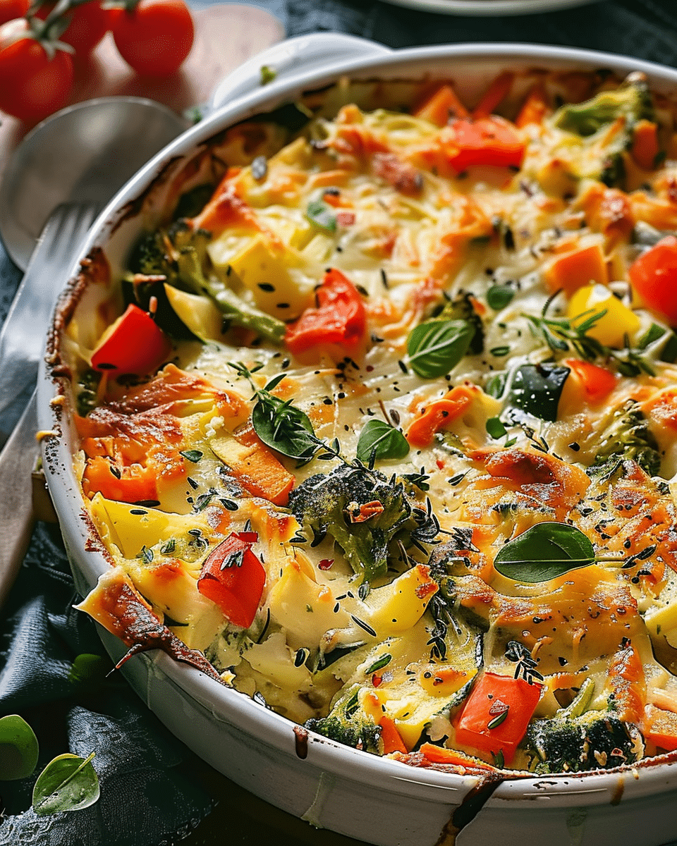Swiss Cheese Vegetable Casserole Recipe