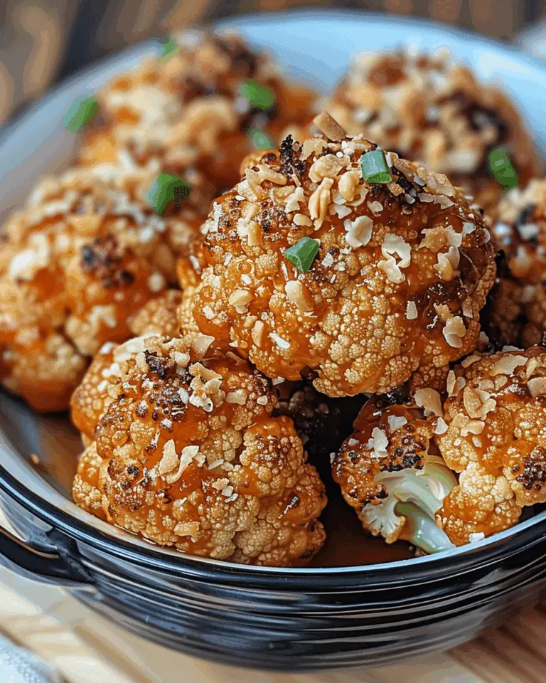 Sweet and Spicy Baked Cauliflower