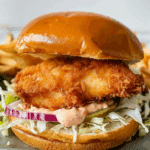 Crispy Fried Cod Fish Sandwich