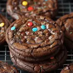 Ganache-Stuffed Cosmic Brownie Cookies