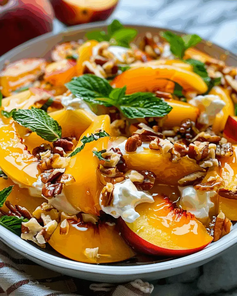 Millionaire Peach Salad Recipe
