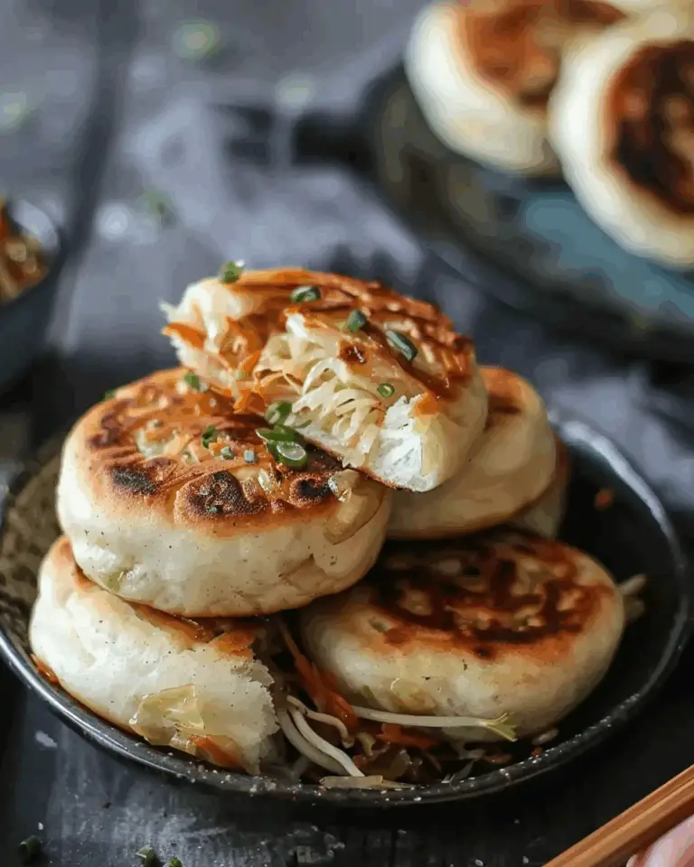 Pan-Fried Cabbage and Noodle Buns