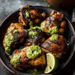 Peruvian Grilled Chicken with Creamy Green Sauce (Aji Verde)
