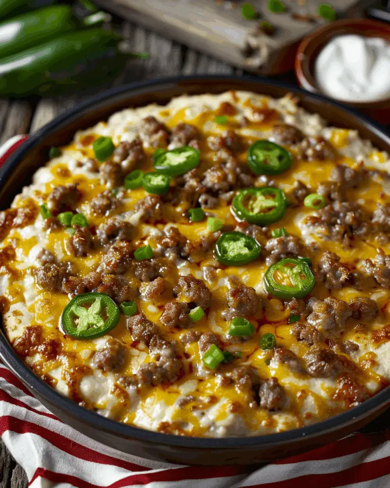 Sausage Jalapeño Popper Dip