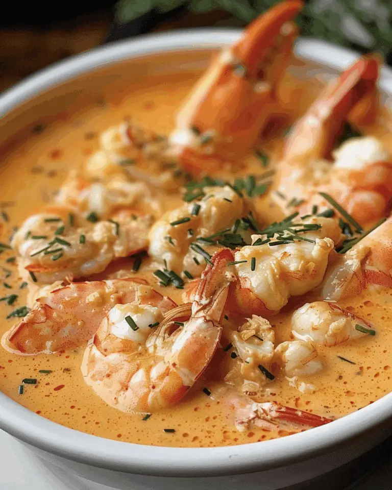Creamy Crab and Shrimp Seafood Bisque