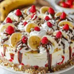 Heavenly No-Bake Banana Split Cheesecake