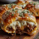 Garlic Parmesan Cheeseburger Bombs