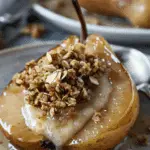 Baked Pears with Walnut Oat Crumble
