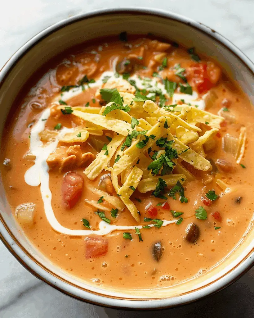 Creamy Chicken Tortilla Soup