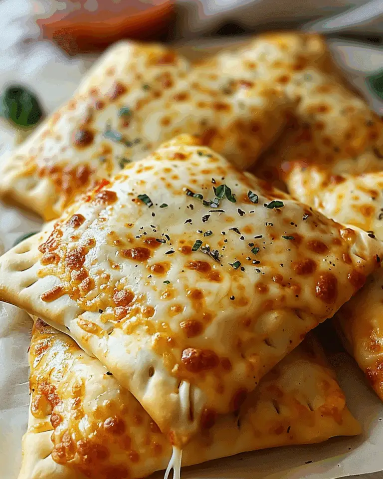 Homemade Easy Cheesy Pizza Pockets