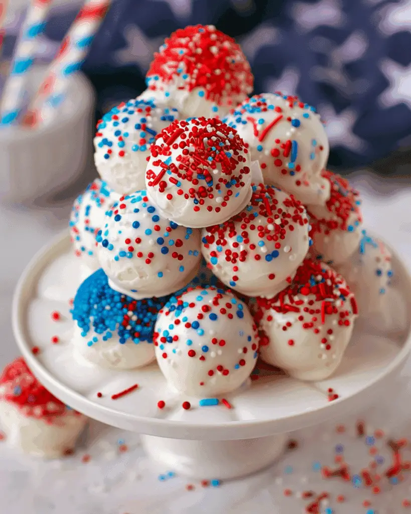 4th of July Cake Mix Cookies