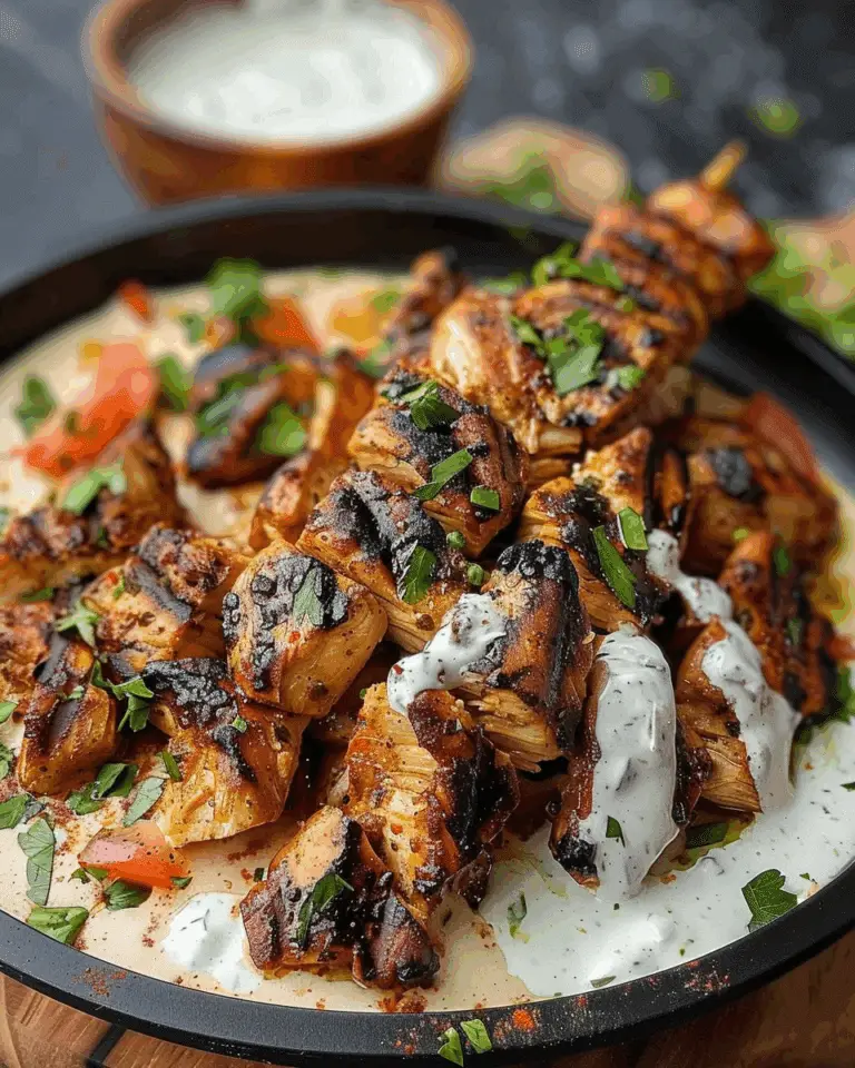 Chicken Shawarma with Creamy Garlic Sauce