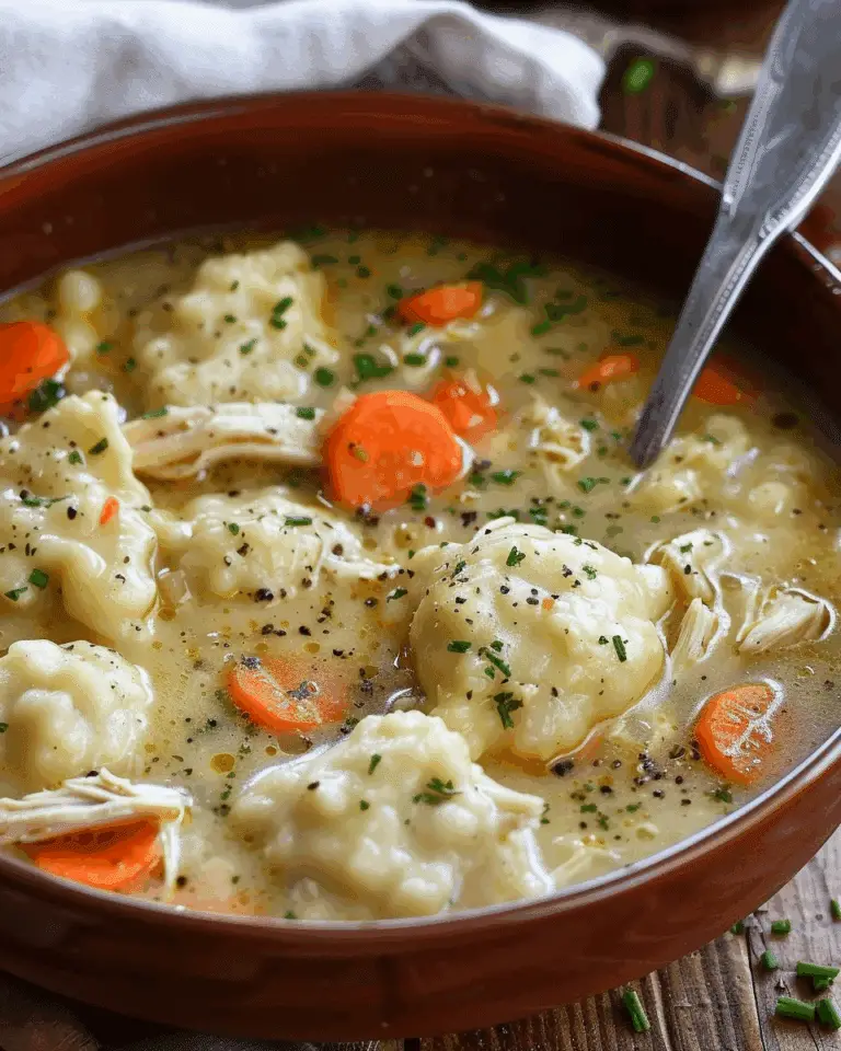 Classic Chicken and Dumplings Soup