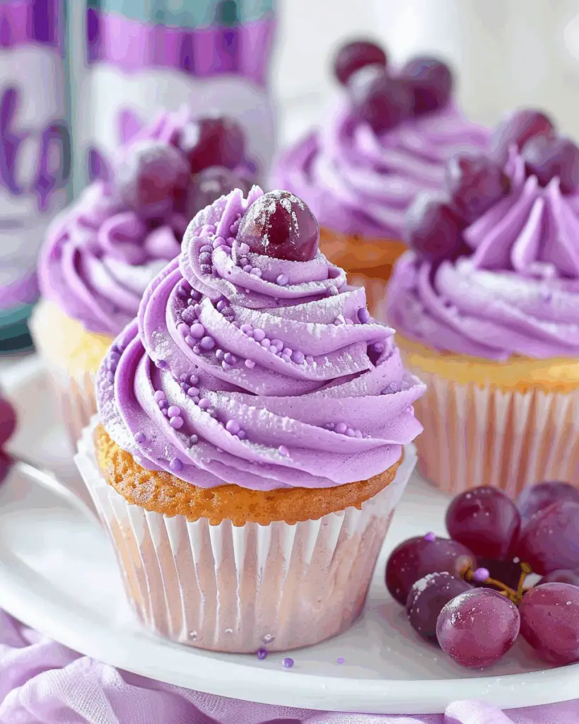 Grape Soda Cupcakes