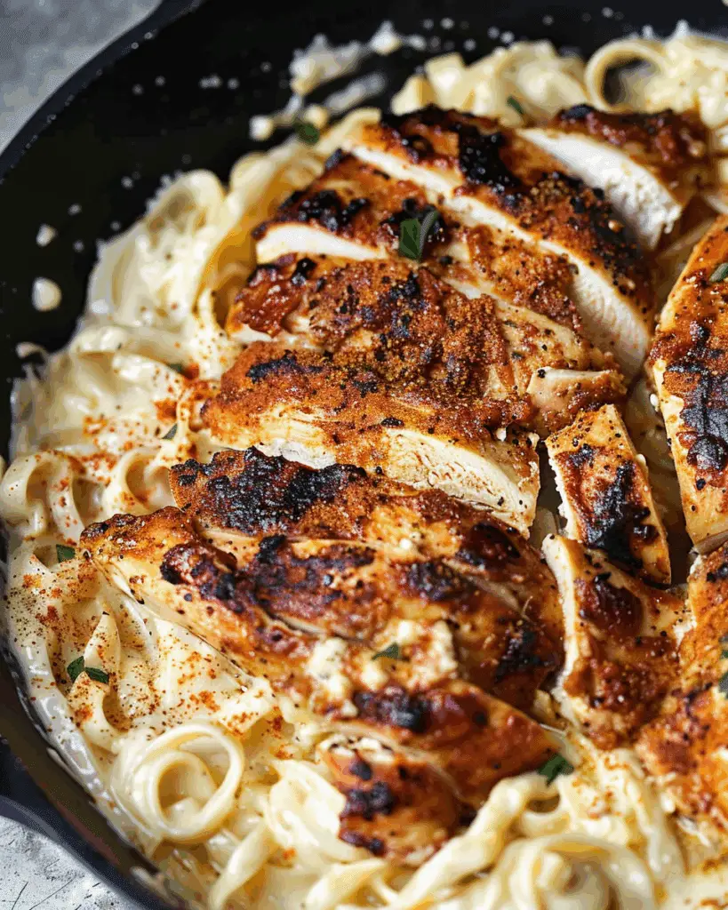 Blackened Cajun Chicken Alfredo