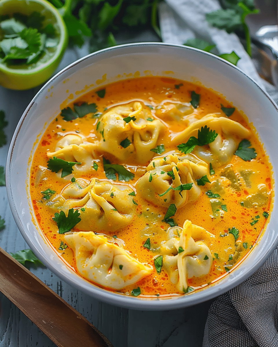 Delicious Curry Dumpling Soup