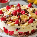 Chilled Banana Split Cheesecake