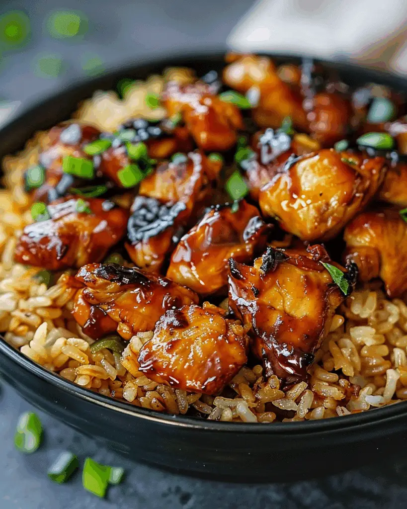 Honey BBQ Chicken Rice