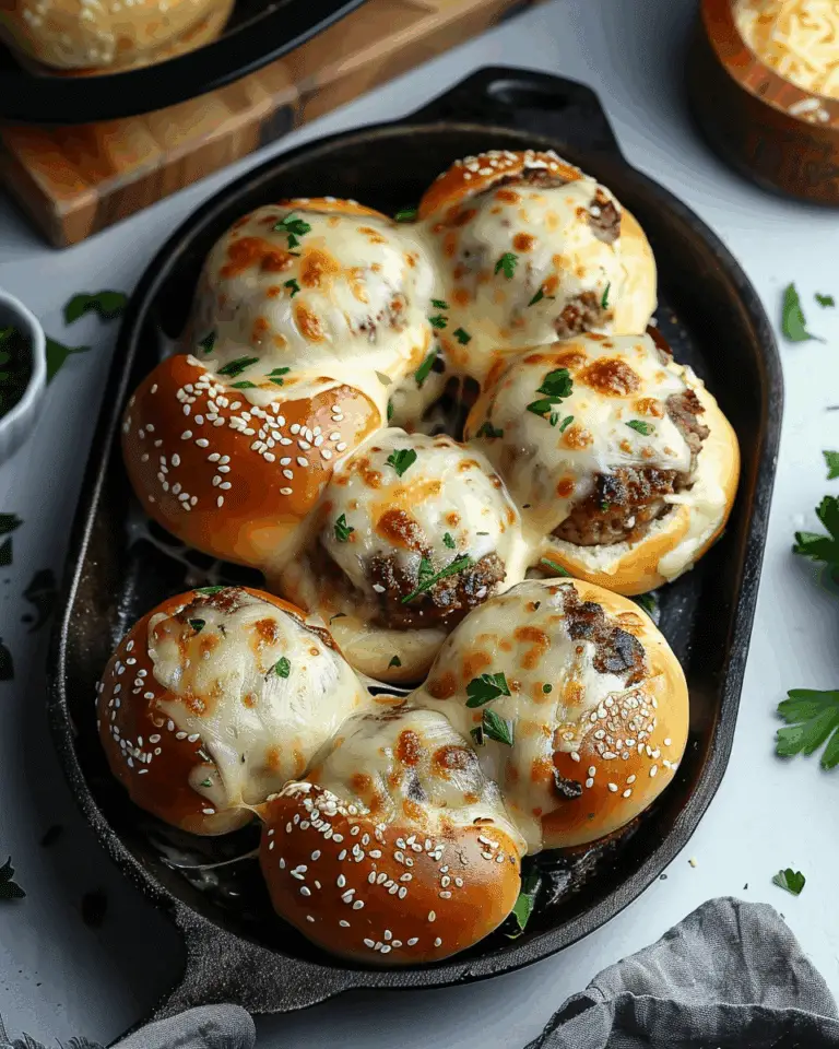 Irresistible Garlic Parmesan Cheeseburger Bombs