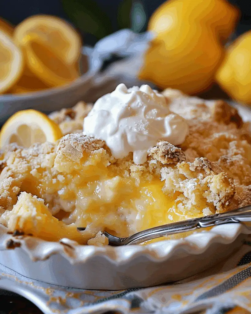 Magic Lemon Cobbler