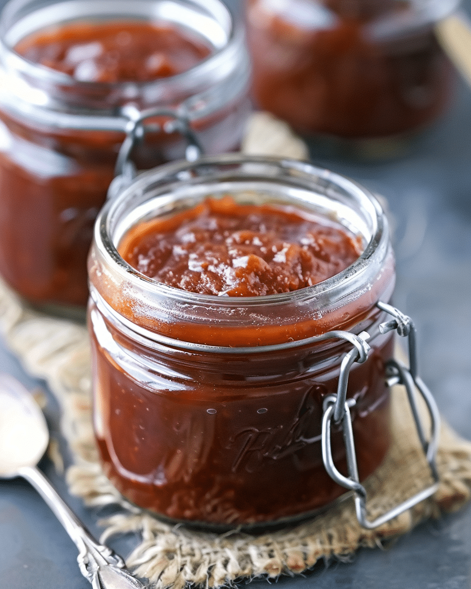 Roasted Rhubarb Barbecue Sauce