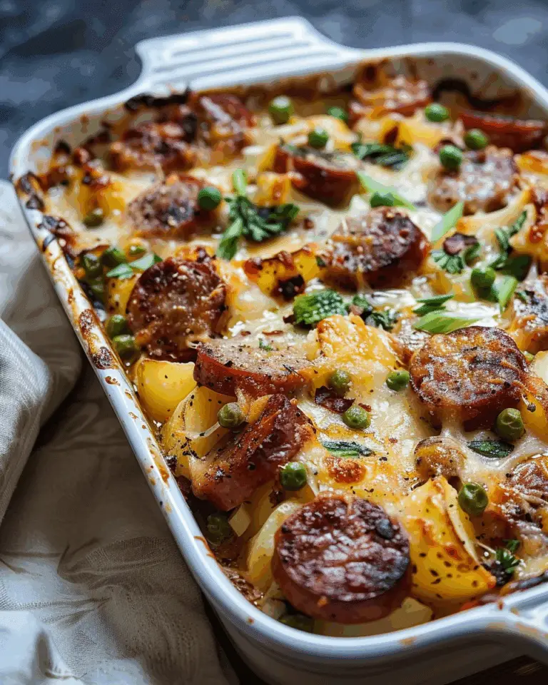 Sausage and Potato Casserole with Spring Veggies