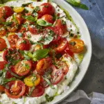 Savory Whipped Cottage Cheese and Tomatoes Bowl