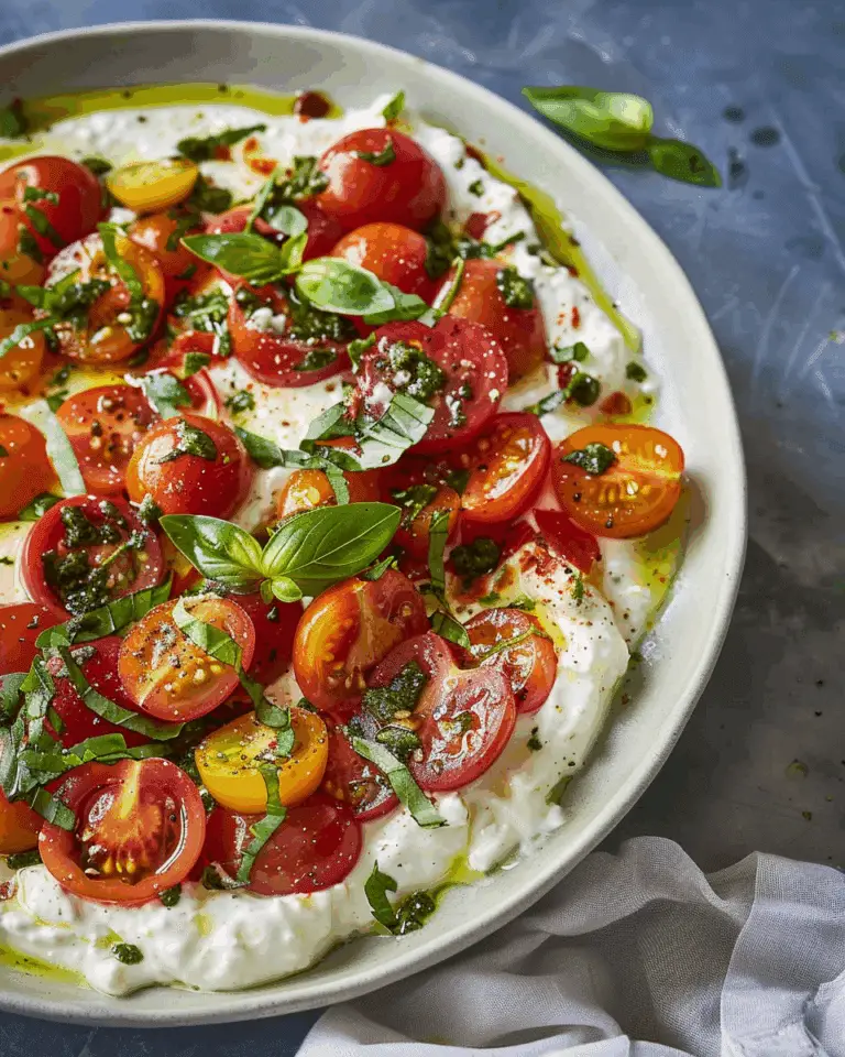 Savory Whipped Cottage Cheese and Tomatoes Bowl