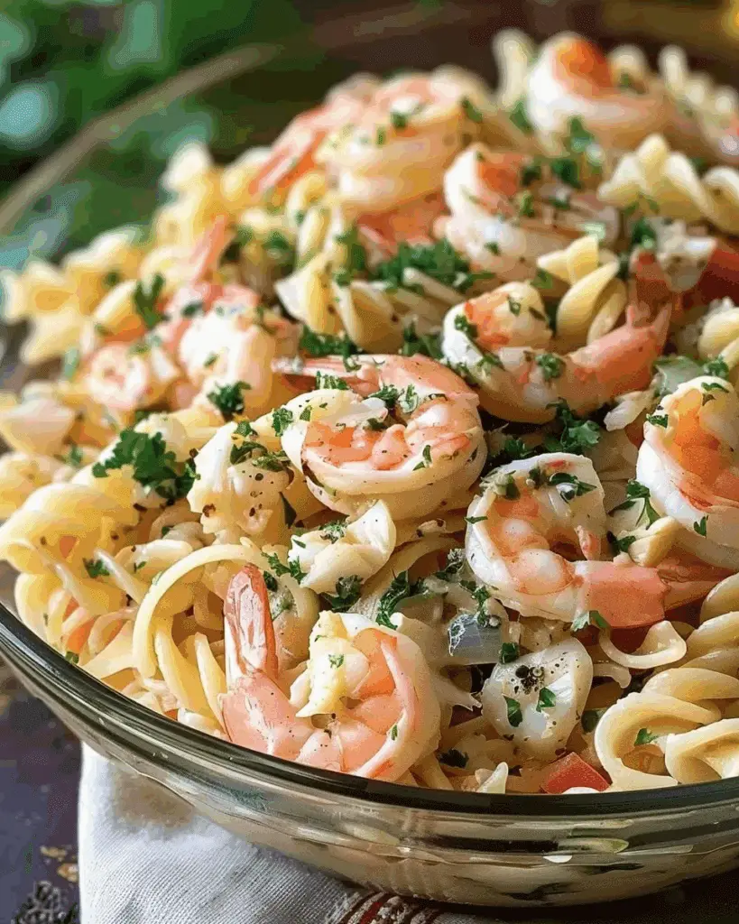 Seafood Pasta Salad with Shrimp & Crab