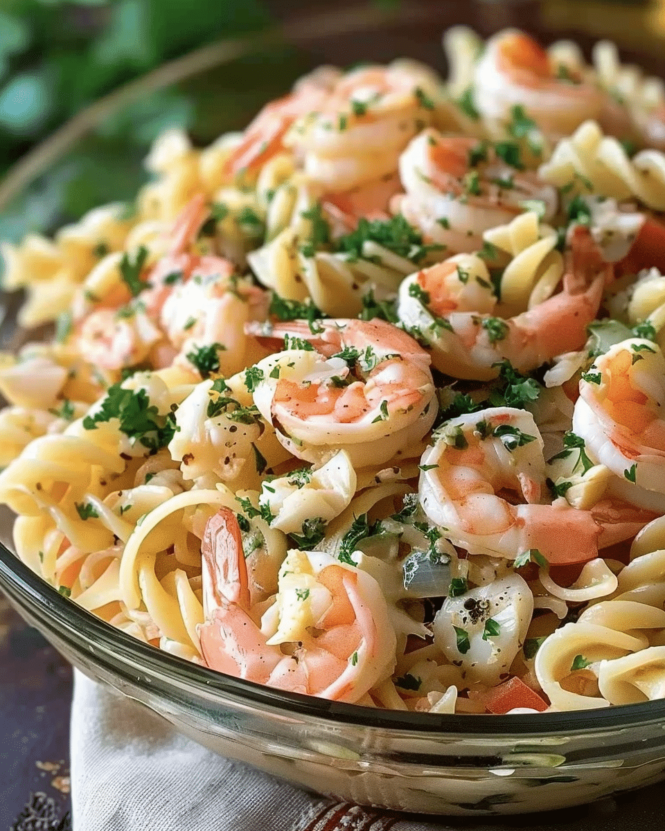 Seafood Pasta Salad with Shrimp & Crab