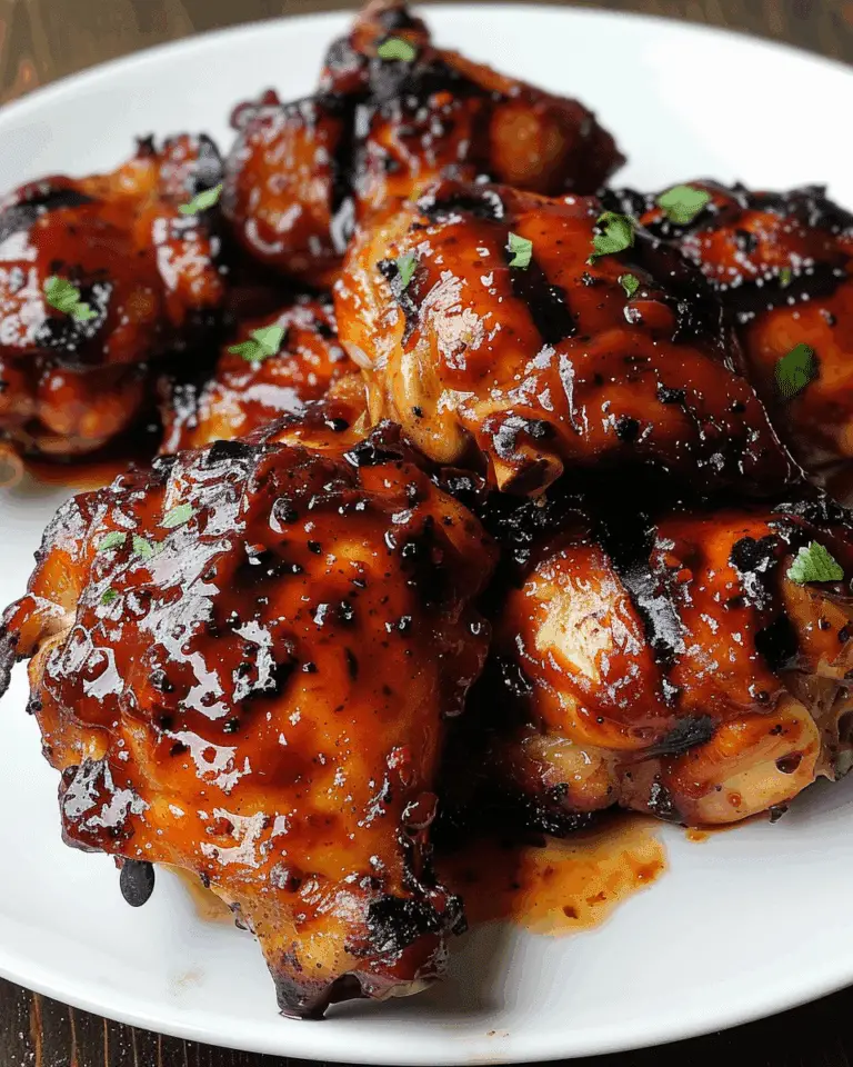 Grilled Spicy BBQ Chicken Thighs